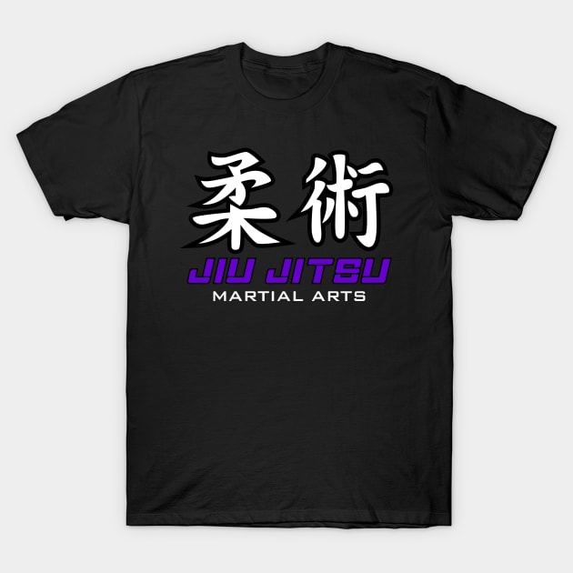 JIU JITSU KANJI T-Shirt by beanbeardy